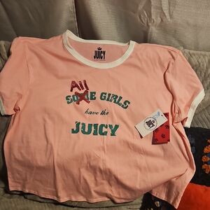 Juicy Couture Pink Graphic Tee